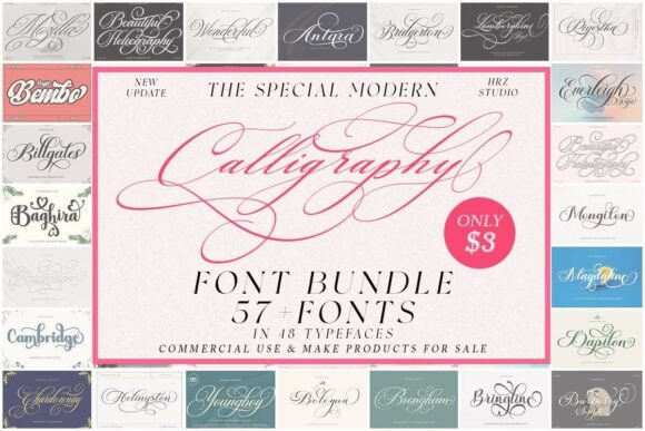 Download The Special Modern Calligraphy Font Bundle - Modern calligraphy Collection