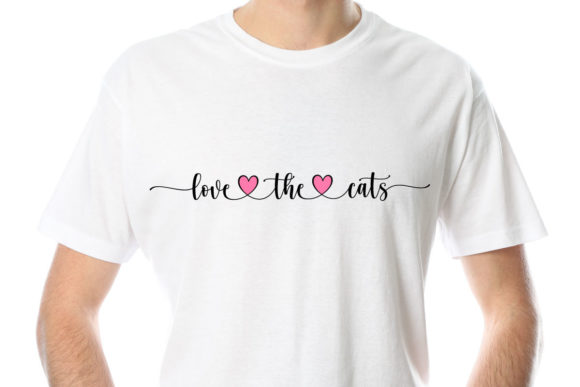Download Love the Cats Phrase Modern Calligraphy - Modern calligraphy Collection