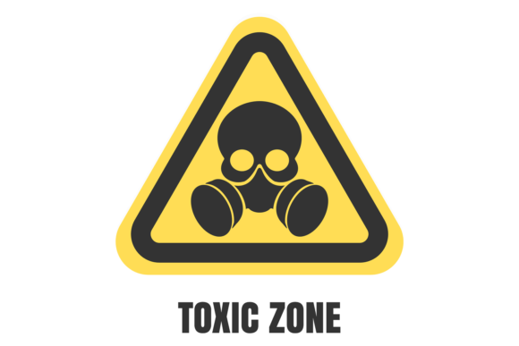 Download Toxic Zone Yellow Label. Danger Alert St - Zone Collection
